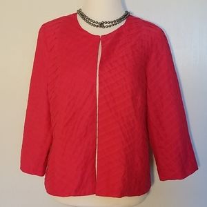 CHICO'S Pink Light Weight Jacket Blazer